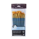 Royal Langnickel Medium Dor Synth Tique Peinture Brosses 12 RSET-9307. Fixed Price $19.59.