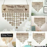 Family Birthday Board Plaque Diy Hanging Wooden Wedding Reminder Calendar Gifts. Fixed Price $13.99.