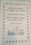 Tri-chem Old Fashion Sampler Love Home 77076 Ready To Paint 13 X 19. Fixed Price $17.87.