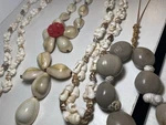 Vtg Natural Seeds & Beaded Necklaces Lot 4 Seashells Jewels From The. Fixed Price $10.49.