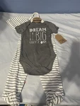 Chick Pea Baby 3 Piece Set Size 6-9 Mo Dream Big Little One. Fixed Price $7.65.