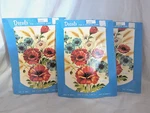 3 Rare Vtg Meyercord Floral Poppies Nursery Arts Crafts Decals Nip Decorating. Fixed Price $17.72.