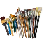 Lot 27 Mixed Prof Painter Artist Wood Brushes Princeton Grumbacher Isabey Etc. Fixed Price $54.00.
