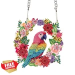Aiyuanzsh Wreath Parrot Diamond Art Kit. Fixed Price $20.00.