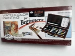 Beginners Watercolour Painting Travel Set Artist Paint, Brush Tools & Guide Book. Fixed Price $29.00.