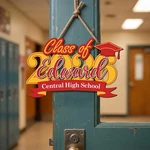 Class Of 2026 Wooden Name Sign, Graduation Decor, Senior Door Hanger, Party Back. Fixed Price $15.74.