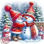 Sjdiystore 5D Gnome Diamond Art Kit Adult Beginner Snowman Winter 11.8X11.8IN. Fixed Price $20.00.