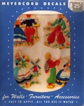 Vintage Meyercord Decals Dutch Windmill Tulips Water-slide Set Of 4. Fixed Price $12.49.