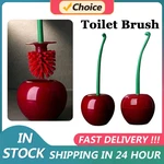 Creative Toilet Brush Holder Set Cherry Shape Standing Wc Cleaning Bathroom. Fixed Price $7.49.