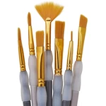 Kingart 7PC Nylon Artist Set Zipper Case Multi Medium Paint Brushes. Fixed Price $15.19.