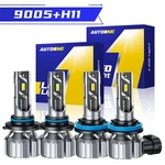 4X 9005 Combo H11 Led Headlight High Low Bulb Beam Kit 6500K Super 80000LM White. Fixed Price $37.09.