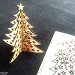 50 Christmas Tree Pop-up Wooden Business Cards Natural Custom Holiday Pack. Fixed Price $65.95.