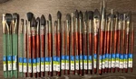 Lot 30 Princeton Neptune Synthetic Squirrel Hair Watercolor Brushes. Fixed Price $149.99.