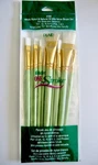 Plaid White Nylon & Natural Paint Brush Set Of 10 Folk Art One Stroke #4160. Fixed Price $37.99.