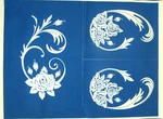 7895 "rose Scroll" Preshade 3 Picture Set Paint Blue Suede. Fixed Price $5.95.