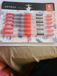 Arteza Water Brush Pens Set 6 With Assorted Soft Nylon Bristle Tip Sizes S.... Fixed Price $23.60.