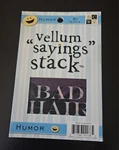 Dcwv Diecuts With View Sayings Vellum Humor Stack 30 Sheets New. Fixed Price $5.33.