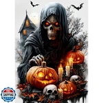 Ceovr Halloween Diamond Art Kits For Adults, Skeleton Pumpkin Paintin. Fixed Price $20.00.