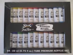 New Sax Premium Acrylic Paint Set - 24 Tubes (22 Ml Each Tube). Fixed Price $21.99.