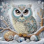 Suutang 5D Special Shape Diamond Art Painting Kits For Adults, Crystal Owl. Fixed Price $17.30.
