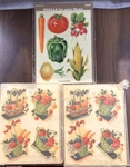 Vintage Meyercord Kitchen Decals Lot Nos Fruit Vegetable Beauty Spot Unused. Fixed Price $44.95.
