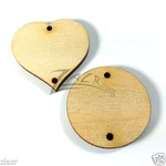 20 + 80 1"X1/8" Heart&circle Combo 2-HOLE Wooden Birthday Board Craft Disc. Fixed Price $17.99.