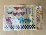 Nip Vtg 1997 Tulip Premium "teapots" Rub On Transfers Kettles & Hearts Usa Made. Fixed Price $9.99.