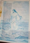 * 7275 Jesus Walking On Water Picture To Paint 12X18". Fixed Price $12.99.