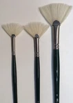 Winsor & Newton Oil Brushes Winton Fan, New, Lot Of # 1,3,8. Fixed Price $58.95.