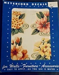 Vtg 50 Meyercord X 884C Tropical Florals 12 Decals In Sealed Pkg No. Fixed Price $15.99.
