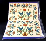Lot Of TWO(2) Vtg New Meyercord Decals For Your Home Multi Color Birds & Flowers. Fixed Price $18.95.
