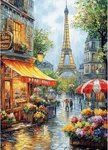 Maxbye Paris Street Scene Diamond Art Kits For 12X16 Inches,. Fixed Price $16.42.