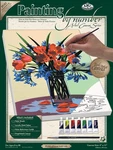 Royal Paint By Number Kit Artist Canvas Series 9"X12"-FLORAL Still Life PCS-2. Fixed Price $20.32.