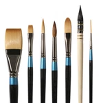 Daler Rowney Aquafine Watercolour Paint Brushes - Assorted Shapes And Sizes. Fixed Price $22.19.