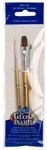 Decoart Americana Gloss Enamels- 3 Piece Basic Soft Paintbrush Set For Glass. Fixed Price $9.62.