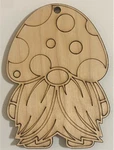 Ready To Paint Wood Ornament - #055 Gnome Free Shipping. Fixed Price $8.25.
