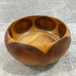 Vintage Handmade Baltic Birch Walnut Wood Bowl By Patrick Archer. Fixed Price $42.00.