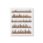Flames Stencil, Fire Template, Hot Rod. Fixed Price $11.95.