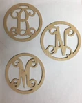 Wood Vine Letter Monogram 4" Unfinished Cnc Art Choose Your. Fixed Price $11.99.