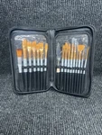 Benicci Paint Brush Set Used 17 Pieces And Case. Fixed Price $23.74.