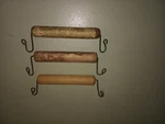 Lot Of 3 Vintage Wood Shopping Bag Handles. Fixed Price $7.95.