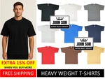 Plain Tall T-shirts Round Neck Super Heavy Weight 7XL Big Size John Son. Fixed Price $11.95.