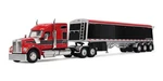 Dcp - Kenworth W990 Red/ Blk Sleeper Cab With Lode King Tri Axle Trailer. Fixed Price $135.00.