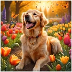 Lophomie Diamond Art Kits For Adults, 5D Diy Dog 13.8X13.8IN (35X35CM),. Fixed Price $14.69.