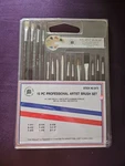 Ptc Professional Artist Paint Brushes 15PC Set Crafts Wood Handles. Fixed Price $9.99.