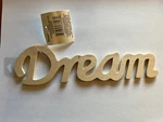 Unfinished Dream Wood Script Cutout 9 X 2.25 Darice Art Craft Decor Sign. Fixed Price $10.50.