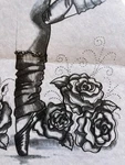Tri-chem Ready To Paint Picture Vtg Fabric Ballet Slippers 7549 Dance Roses. Fixed Price $12.95.