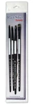 Dynasty Black Silver Paint Brush Set BS-SH-5 (4) 32885. Fixed Price $9.99.