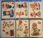 Patriotic Meyercord Decorator Decals - Also Boy Girl Animals Playing Nos (6). Fixed Price $16.99.
