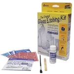 Starter Glass Etching Kit With Rub & Reusable Stencil Assortment. Fixed Price $16.95.